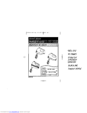 HAMILTON BEACH/PROCTOR SILEX 62510 User Manual