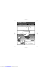 Hamilton Beach 76460 User Manual
