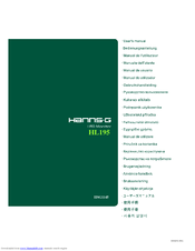 Hanns.G HL195 User Manual