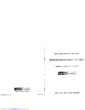 Harman Kardon Stratophonic SR400B Owner's Manual