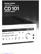 Harman Kardon CD101 Owner's Manual