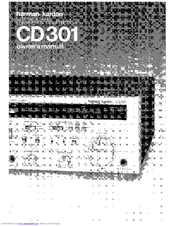 Harman Kardon CD301 Owner's Manual