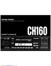Harman Kardon CH160 Owner's Manual