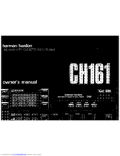 Harman Kardon CH161 Owner's Manual