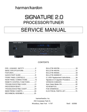 Harman Kardon Signature 2 0 Service Manual Pdf Download Manualslib