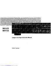 Harman Kardon HD7725 Instruction Manual