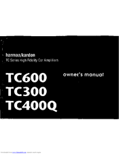 Harman Kardon TC600 Owner's Manual
