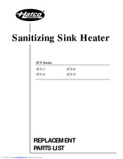 Sink Areas Hatco 3CS-9-480-3 Hydro-Heater Sanitizing Sink for Over 21" Sq 
