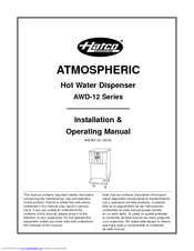 Hatco AWD-12 Low-Volume Plumbed Hot Water Dispenser - 12 gal.