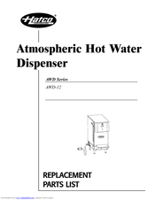 Hatco AWD-12 12 Gallon Atmospheric Hot Water Dispenser - 240V, 5000W