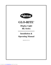 Hatco GLO-RITE HL-48-2 Installation & Operating Manual