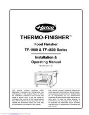 Hatco Thermo-Finisher TF-461R Installation & Operating Manual