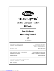 Hatco TOAST-QWIK TQ-700H-S Installation And Operating Manual