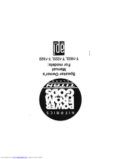 Hifonics T-1022 Owner's Manual