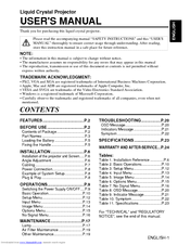 Hitachi CP-X320 User Manual