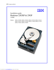 IBM Deskstar 25GP Installation Manual