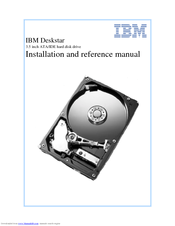 IBM DTLA-307075 - Deskstar 75 GB Hard Drive Installation And Reference Manual