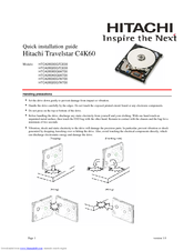 Hitachi Travelstar C4K60 Quick Installation Manual