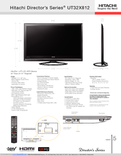 Hitachi Director's UT32X812 Specifications