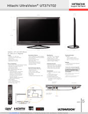 Hitachi UltraVision UT37V702 Specifications