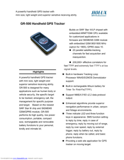 Holux GR-500 Specifications