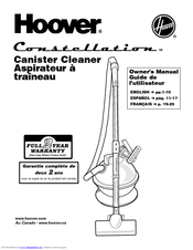 Hoover S3341 - Constellation Bagged Canister Vacuum Owner's Manual