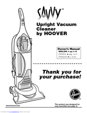Hoover Savvy Preferred U8151 Owner's Manual
