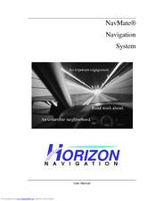 Horizon Navigation NavMate NavMate 2.1 User Manual