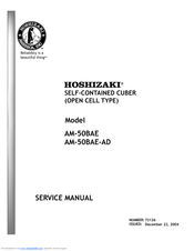 Hoshizaki AM-50BAE-AD Service Manual