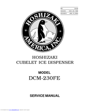 Hoshizaki DCM-230FE Service Manual