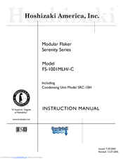 Hoshizaki Modular Flaker Serenity Series Instruction Manual