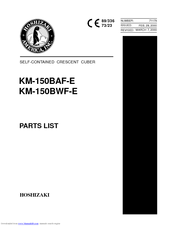 Hoshizaki KM-150BWF-E Parts List
