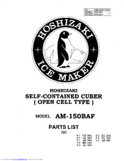 Hoshizaki AM-150BAF Parts List