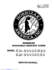 Hoshizaki KM-2000SRE3 Service Manual
