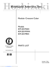 Hoshizaki KM-501MWH Parts List