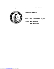 Hoshizaki KM-601DU Service Manual