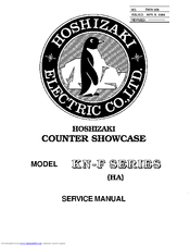 Hoshizaki KN-120F-RA Service Manual