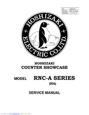 Hoshizaki RNC-150A-LA Service Manual