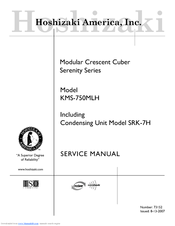 Hoshizaki KMS-750MLH Service Manual