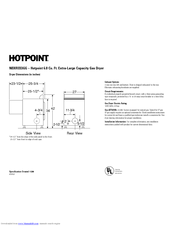 Hotpoint NBXR333GG Dimension Manual