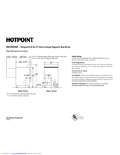 Hotpoint NVLR333GECC Dimension Manual