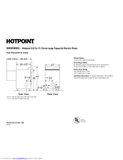 Hotpoint NWXR483EG Specifications