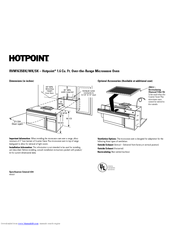 Hotpoint RVM1635SK Dimension Manual