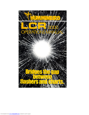 Humminbird LCR 3000 Operation Manual