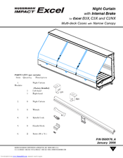 Hussmann Impact Excel B3XC-LEP Parts List