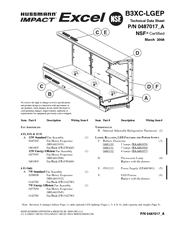 Hussmann impact Excel B3XC-LGEP Technical Data Sheet