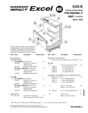 Hussmann Impact Excel C2X-E Technical Data Sheet
