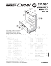 Hussmann impact Excel C2X-XLEP Technical Data Sheet