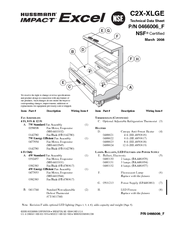 Hussmann impact Excel C2X-XLGE Technical Data Sheet