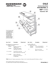 Hussmann impact C4LE Technical Data Sheet